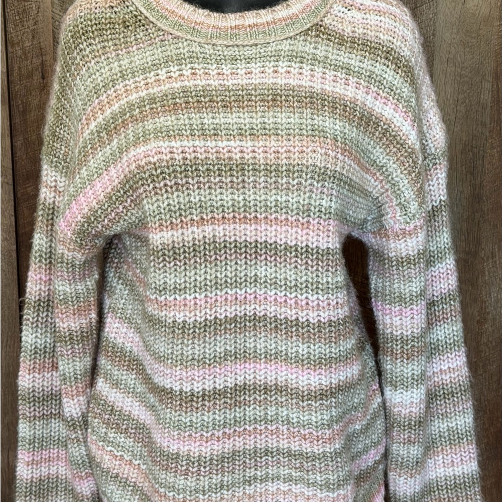 BP Multicolor Striped Crew Neck Sweater New With Tags - Picture 2 of 14